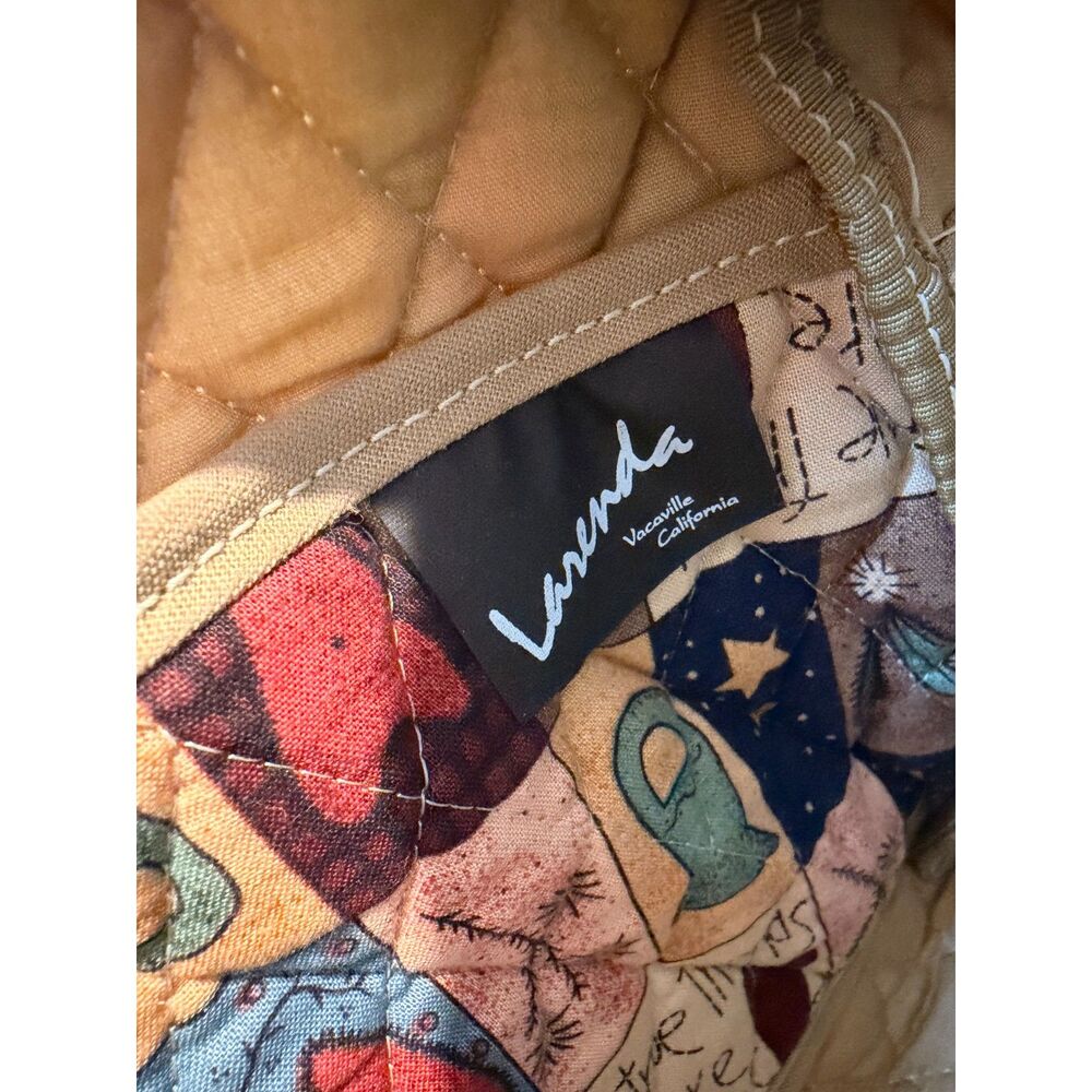 NWT Larenda Quilted Patchwork Purse Sunglasses Case Set Heart Folkart Grannycore - Picture 7 of 8